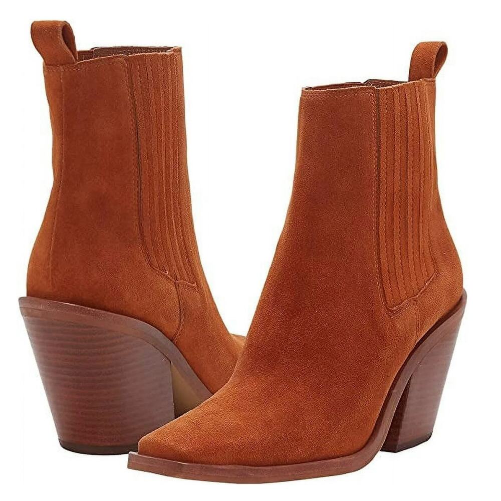 Vince Camuto Rust Suede Ankle Booties